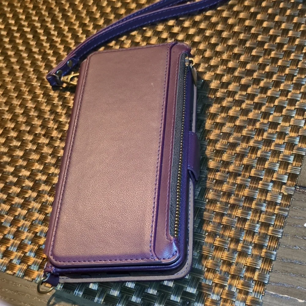 Samsung Galaxy S24 Plus Wallet Case: Wristlet Zipper Credit Card Holder RFID